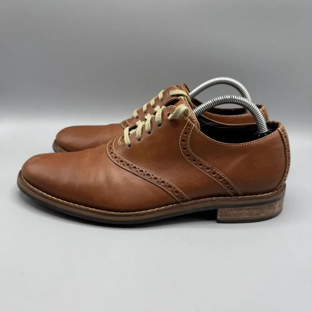 Cole Haan Drake Leather Oxfords Shoes Men's Brown Size 10 M